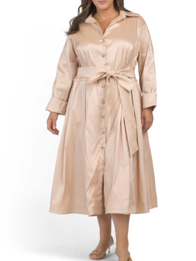 Marina Plus Tie-Waist Dress